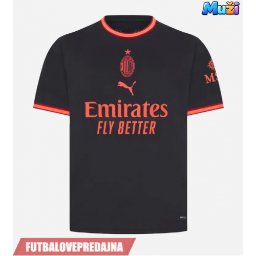 Lacne Muži Futbalové dres AC Milan Fikayo Tomori #23 2026-27 Krátky Rukáv - Tretina